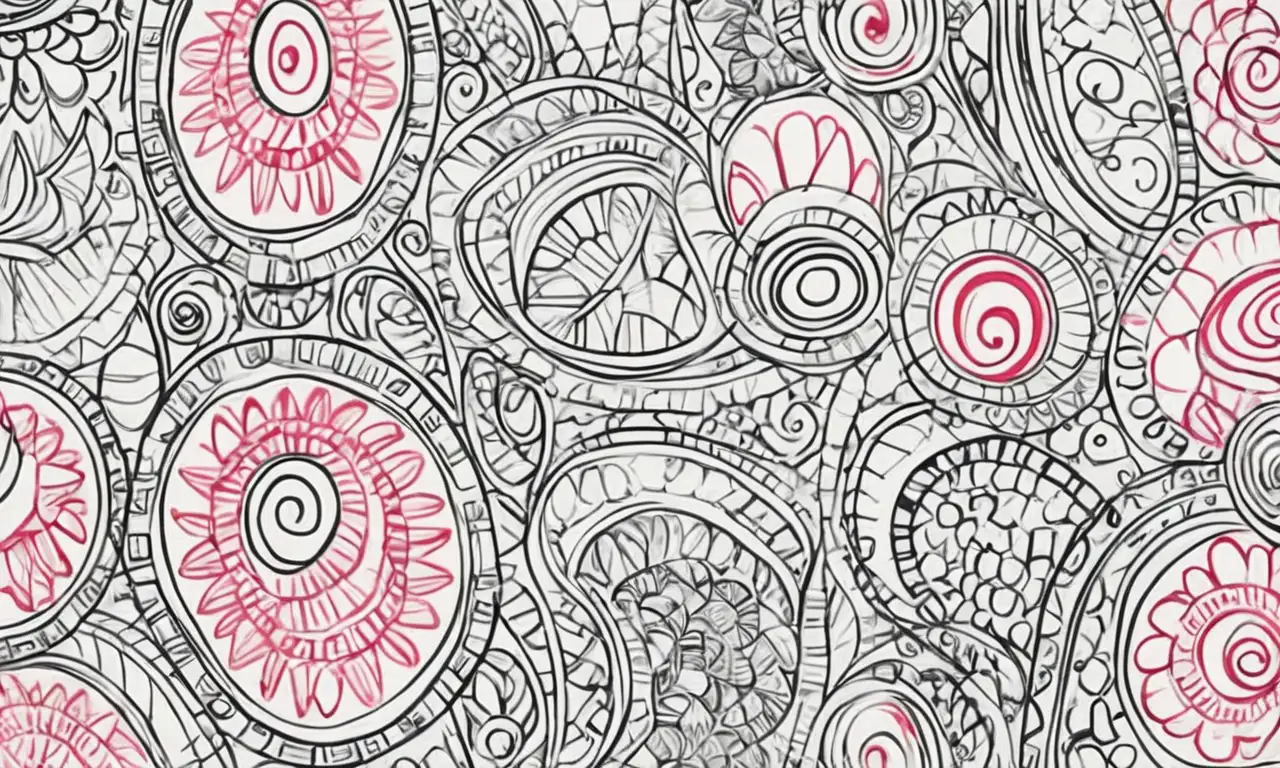 Elementos visuales combinan líneas, sombras, texturas y contrastes para crear una composición dinámica y armoniosa