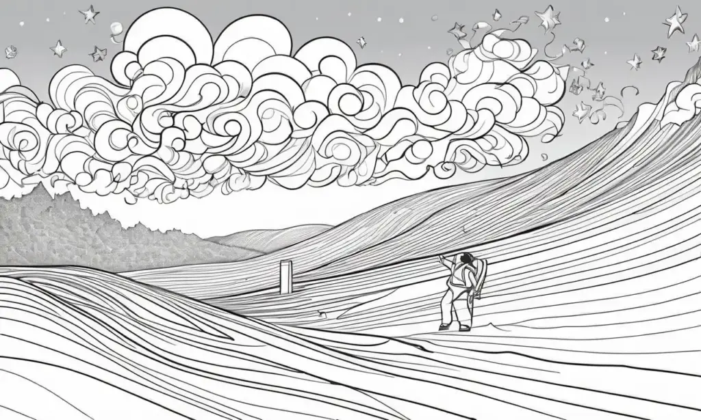 Una figura en caída evoca caos y emoción entre sueños y realidad