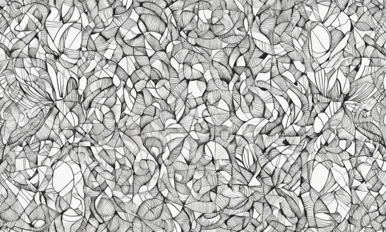 El arte combina sombras, texturas y líneas para expresar emociones complejas