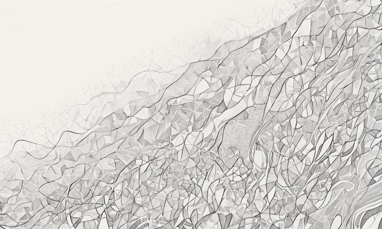 El arte utiliza sombras, líneas y texturas para transmitir emociones complejas y matices de la vida