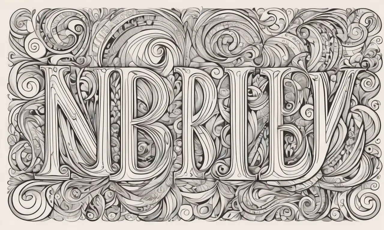 El diseño combina líneas gruesas, gradientes, texturas, sombras y patrones para crear una composición rica y dinámica