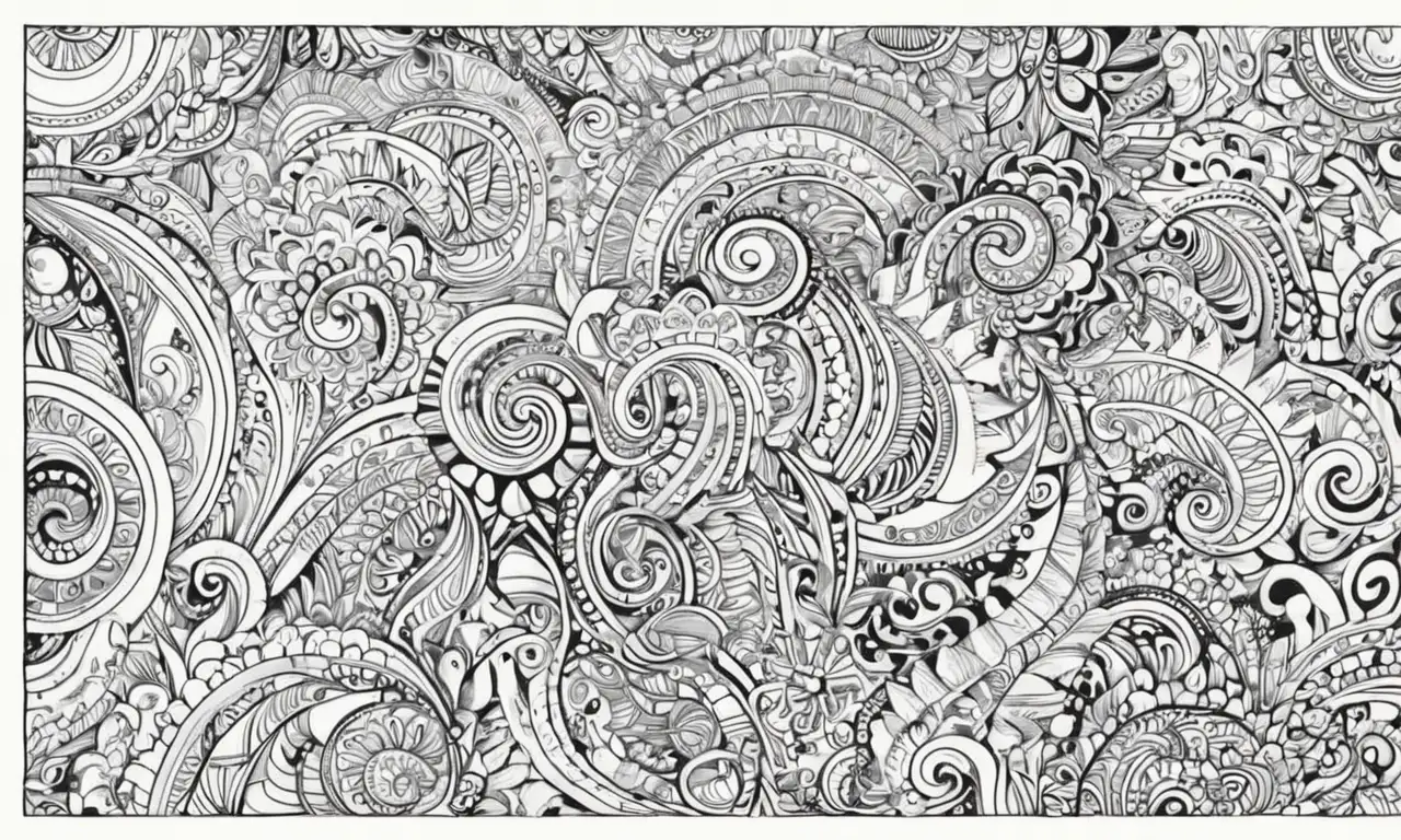 El diseño combina líneas intrincadas, sombras suaves y contrastes para crear una composición dramática y emotiva