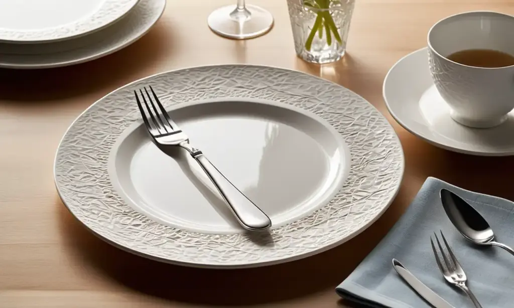 Una mesa elegantemente servida con detalles meticulosamente cuidados crea una atmósfera acogedora