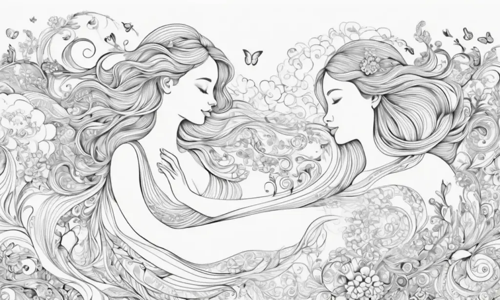 Un dibujo suave y detallado que evoca emoción