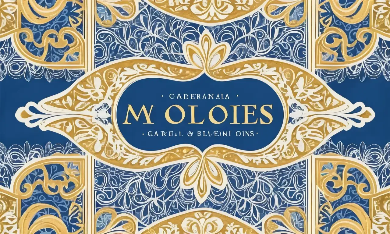 Diseño colorido y detallado con letras en negrita y patrones catalanes