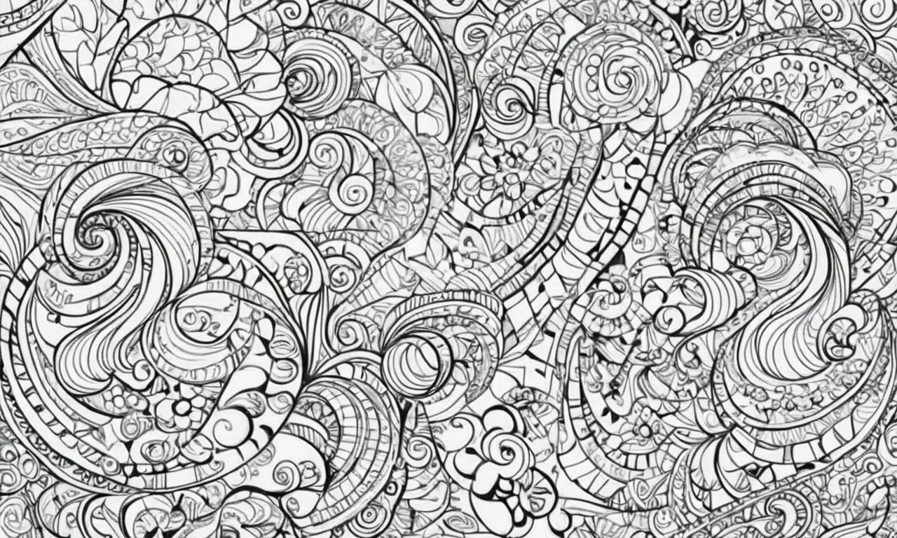 El arte combina contornos, sombras y texturas para crear una composición equilibrada y atractiva