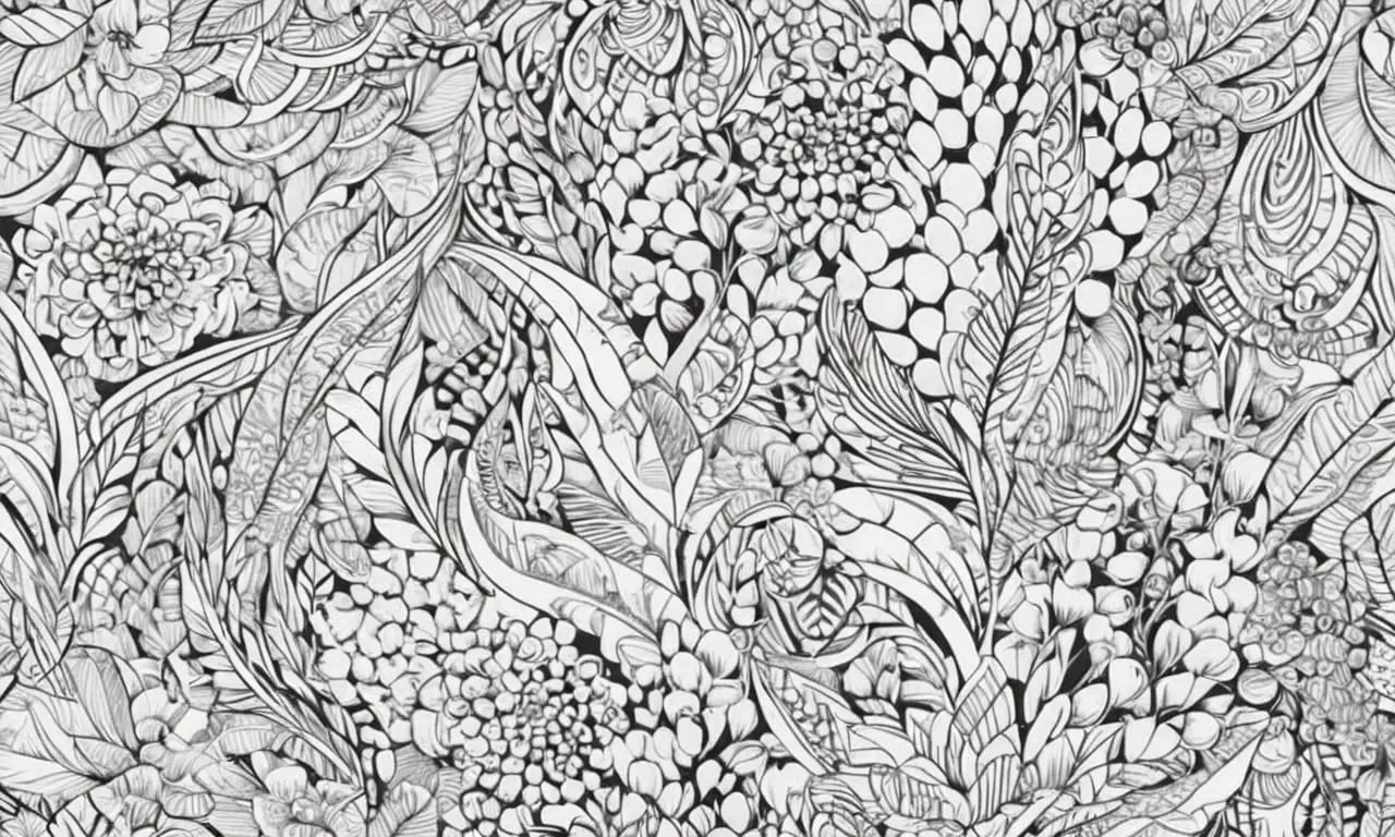 El arte combina sombras, líneas definidas, texturas variadas y colores equilibrados para crear profundidad y movimiento
