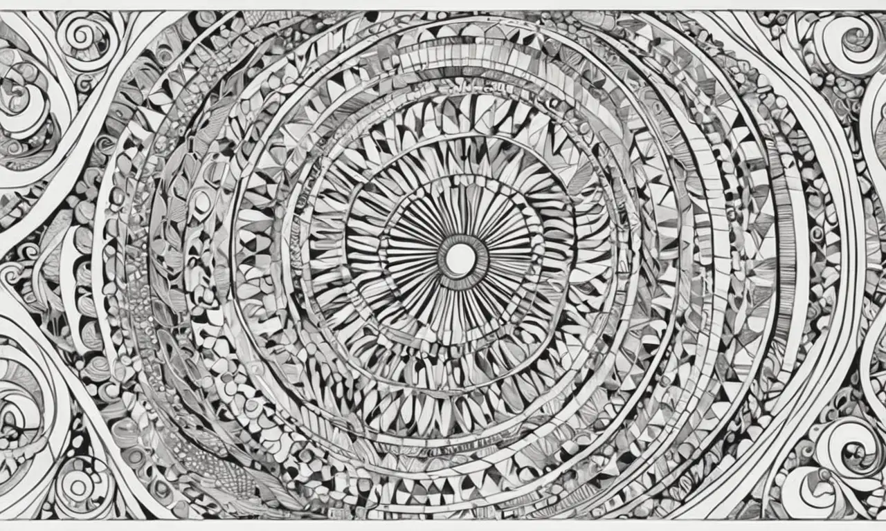 Un complejo diseño visual combina líneas, texturas y sombras para contar una historia evocadora